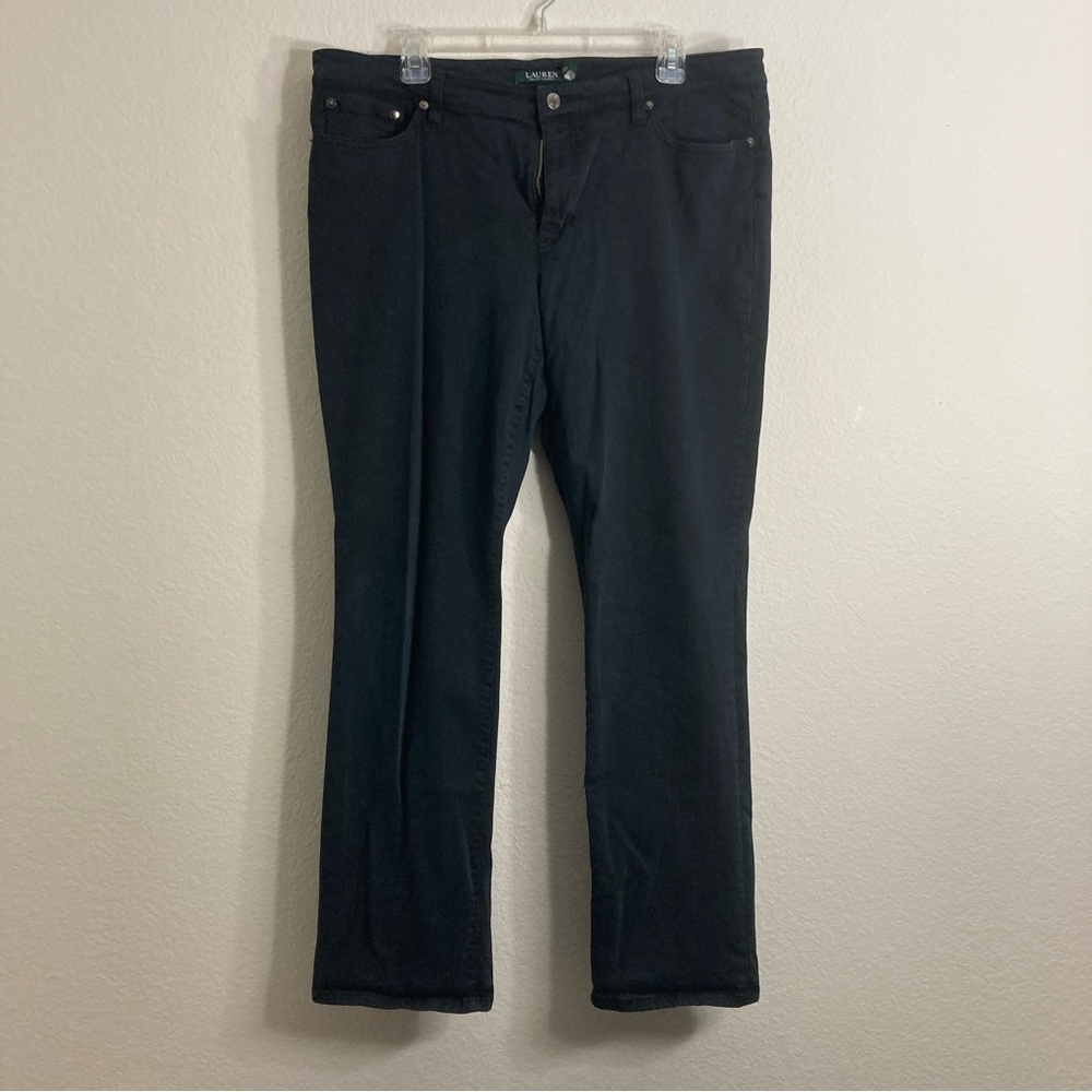 Lauren Ralph Lauren Straight Pants - Black - Size 16